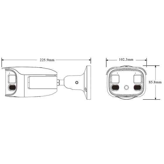 IP-відеокамера панорамна 4Mp*2 TVT TD-9482E3B-DP f=2.8mm, ІЧ+LED підсвічування, 2 мікрофони (77-00454) Київ