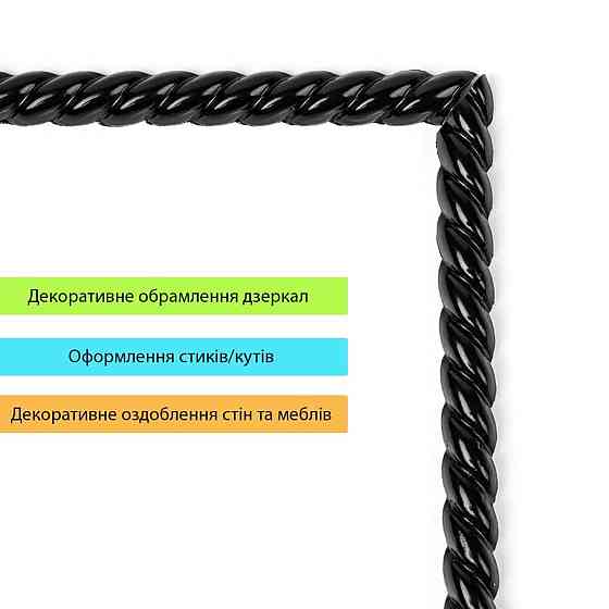 Молдинг 5000х10х7мм Чёрный SW-00002682 Днепр