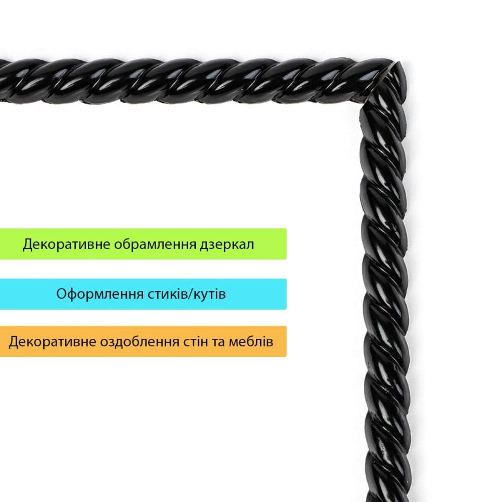 Молдинг 5000х10х7мм Чёрный SW-00002682 Днепр - изображение 5