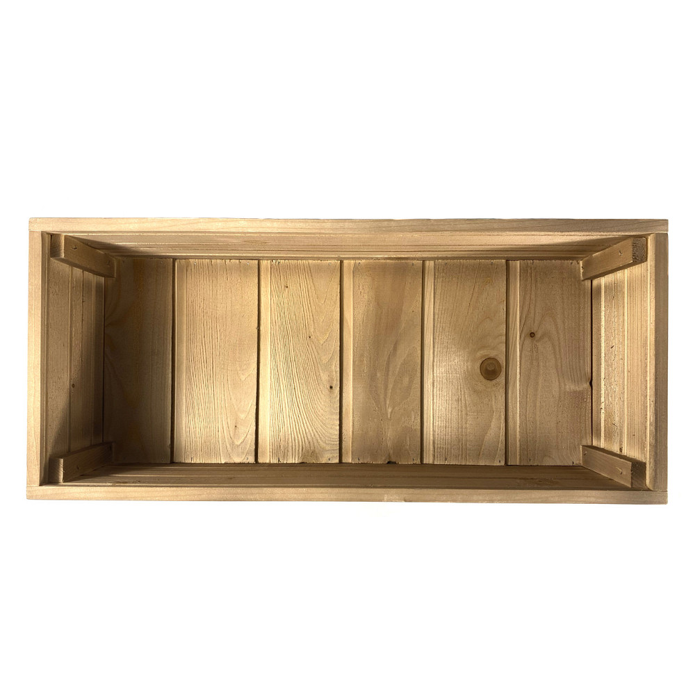 Ящик садовий декоративний для квітів або для зберігання речей з натурального дерева 55х24,5х15,5 см Кам'янець-Подільський - фото 4