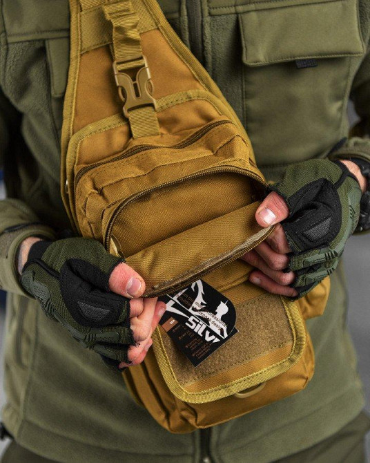 Рюкзак тактический (Сумка-слинг) SILVER KNIGHT cayot Одесса - изображение 8