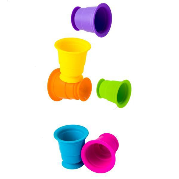 Тактильна іграшка Fat Brain Toys Suction Kupz М'які чашки 6 штук (FA183-1) Харків - фото 14