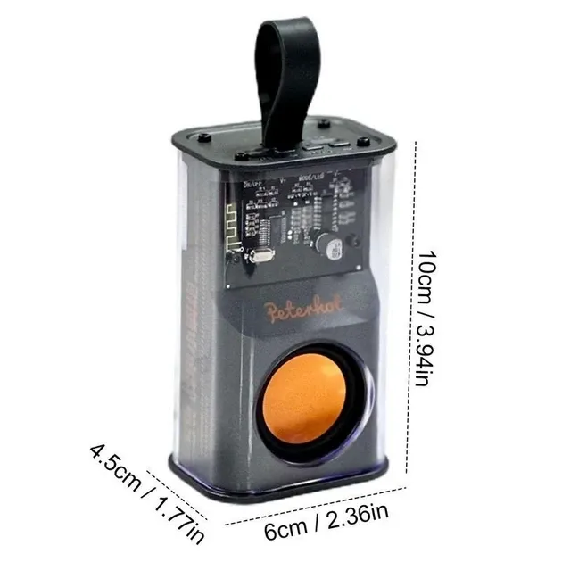 Портативна Bluetooth колонка SPS A036 з акумулятором 500 мАг – мобільна міні-акустика для музики Одеса - фото 2