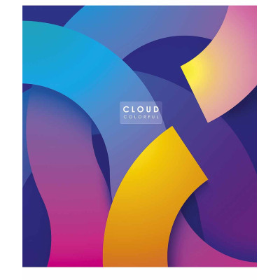 Тетрадь Школярик Cloud colorful 48 листов клетка (048-3161K) Винница - изображение 4