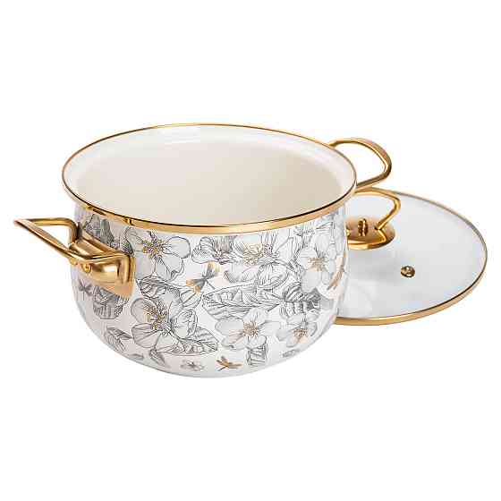 Yiwu Емальована каструля об'ємом 3,5 л для газових, електричних та індукційних плит HP-2-106 Коломыя