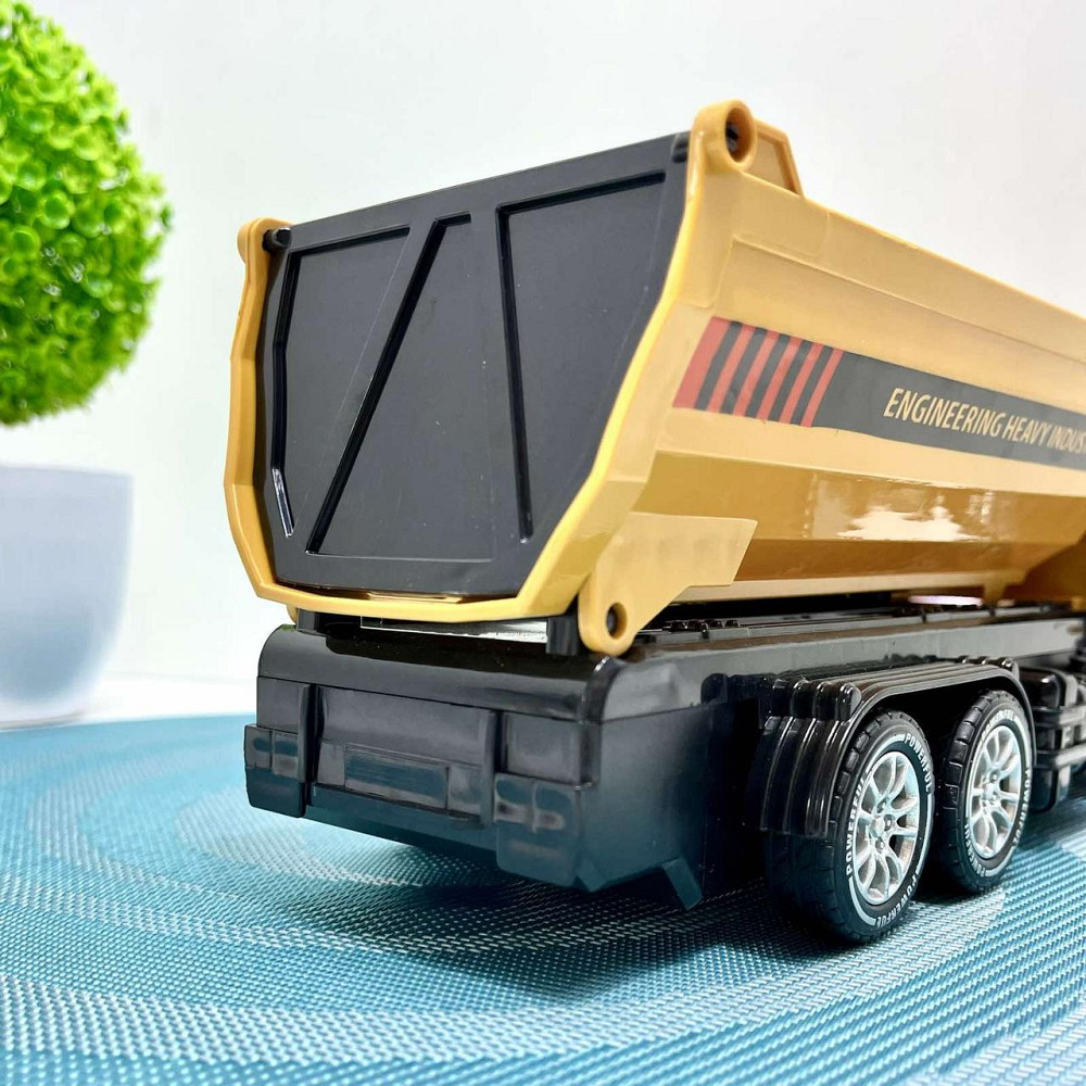 Машина самоскид на радіокеруванні світло фар 30 см Жовтий (690-A2) Чернігів - фото 6