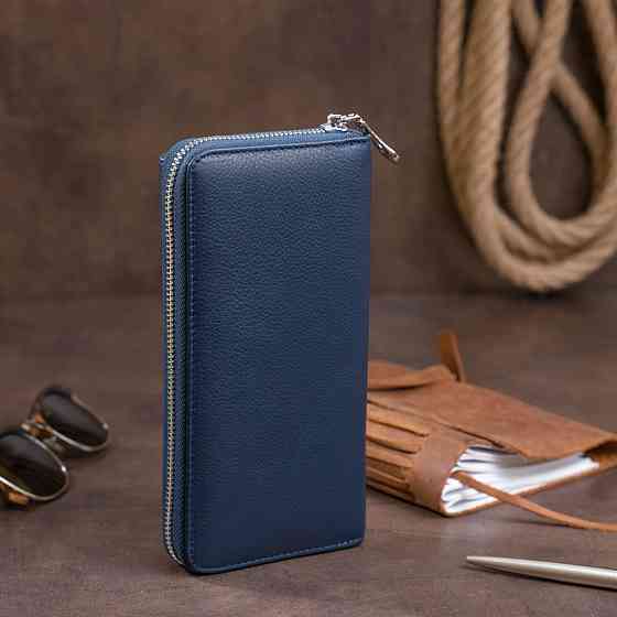 Гаманець універсальний жіночий ST Leather 19296 Темно-синій Київ