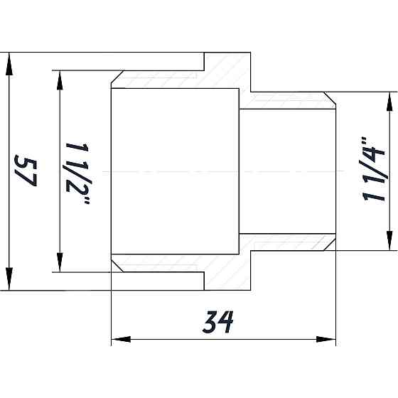 Ніпель редукційний 1 1/2″х1 1/4″ЗЗ нікельований NN762S OPTIMUM Киев