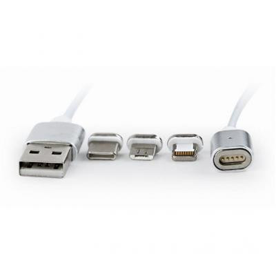 Дата кабель USB 2.0 AM to Lightning + Micro 5P + USB-C 1.0m Cablexpert (CC-USB2-AMLM31-1M) Винница - изображение 3
