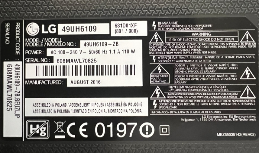 Телевизор LG 49