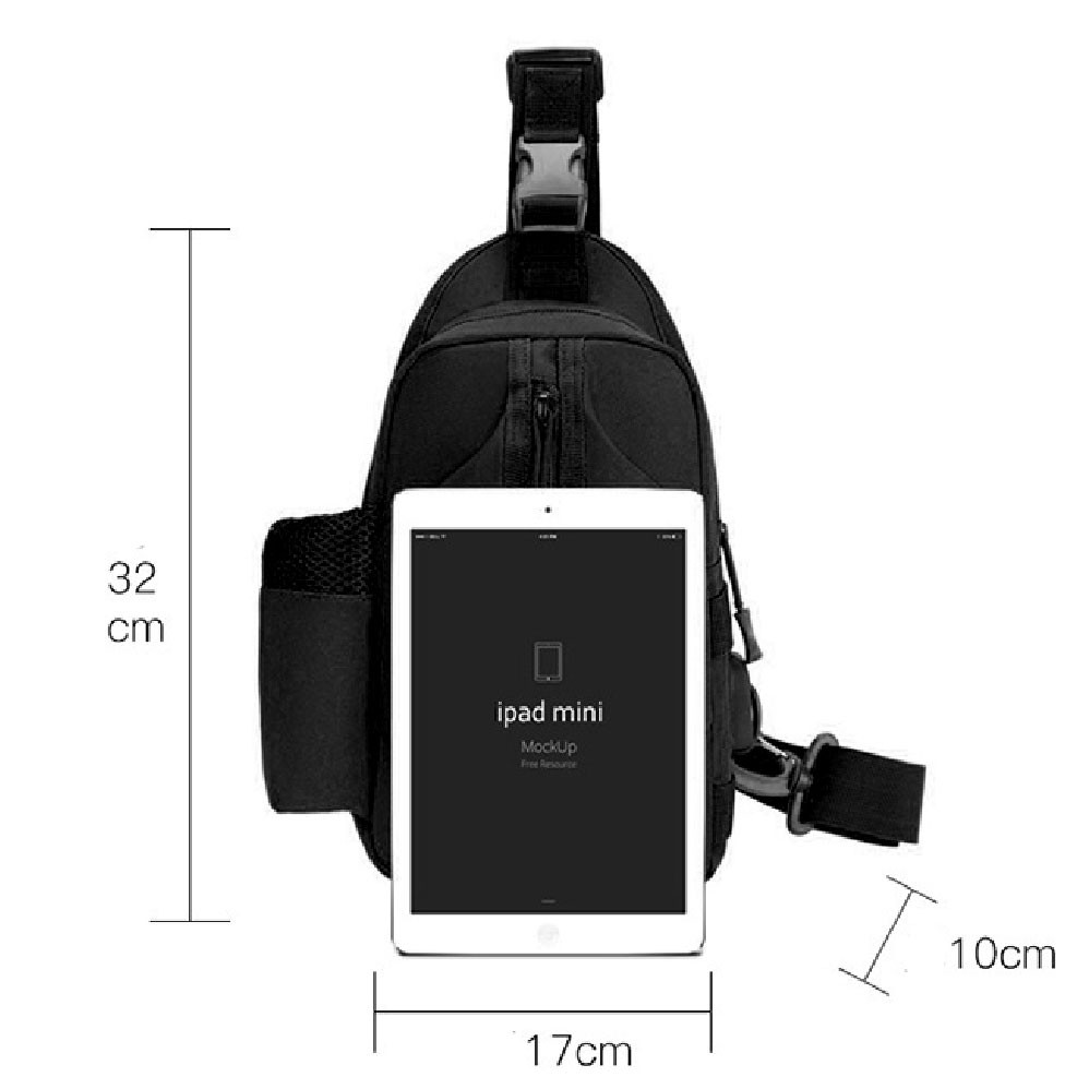 Сумка в военном стиле на плече, Мужская сумка для тактических целей Тактическая на грудь FQ-82 Ивано-Франковск - изображение 7