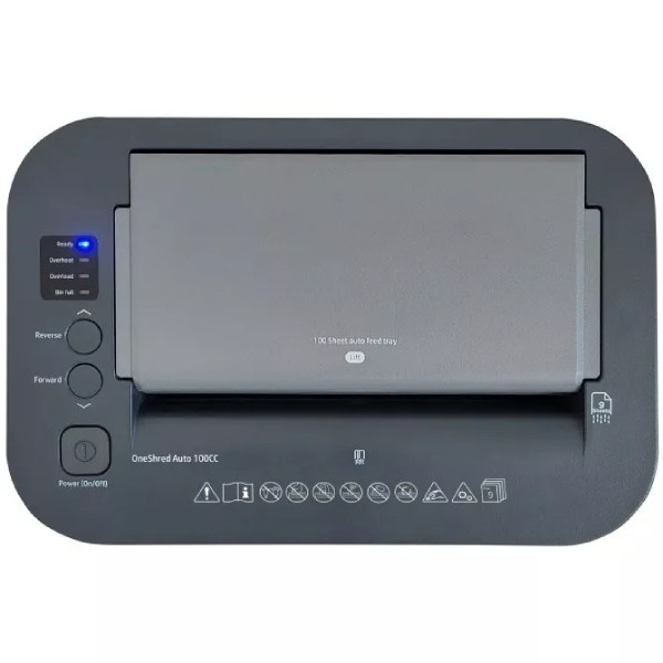 Знищувач документів HP OneShred Auto 100CC, A4, 80g х 9 листів, 4.3*12, 17 л., P-4 Винница - изображение 5