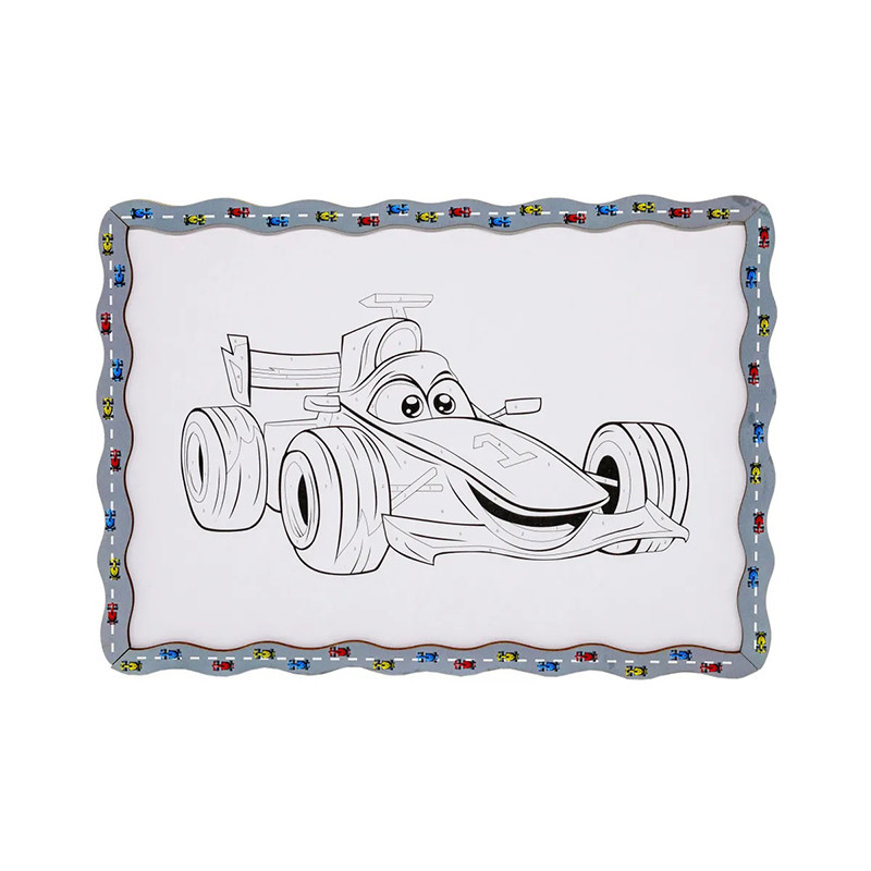 Дитячий набір для розпису по дереву "Гоночна машинка" Puz-22951 формат А4 Вінниця - фото 2