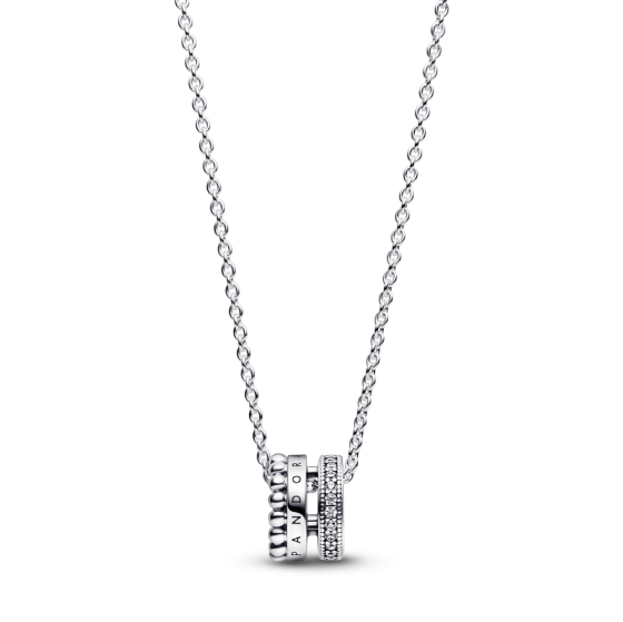 Срібне намисто Pandora Блискучий ескіз серця 380089C01 Київ