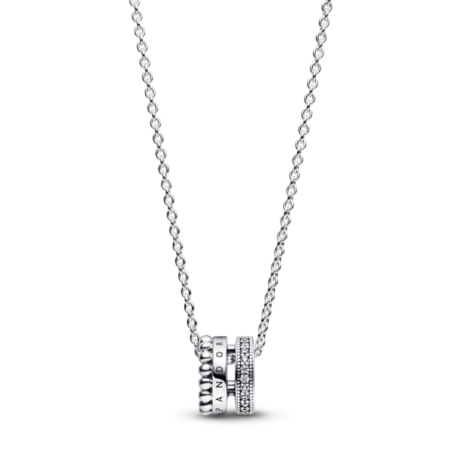 Срібне намисто Pandora Блискучий ескіз серця 380089C01 Київ - фото 1