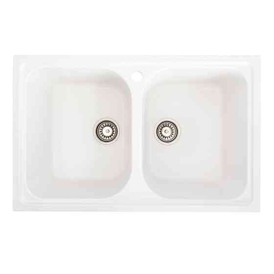 PLATINUM Гранітна мийка для кухні Platinum 7950 Equatoria матова Білосніжна Київ