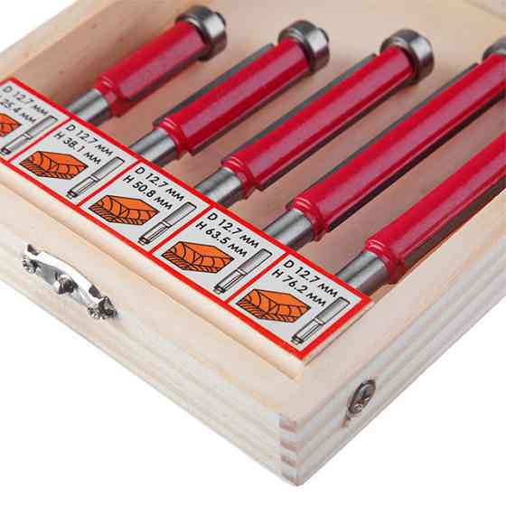 Набір фрез крайкових прямих, 5 шт. INTERTOOL HT-0076 Киев