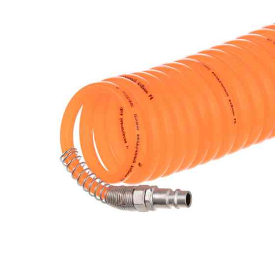 Шланг спіральний, 20 м, зі швидкороз'ємними з'єднаннями INTERTOOL PT-1705 Київ
