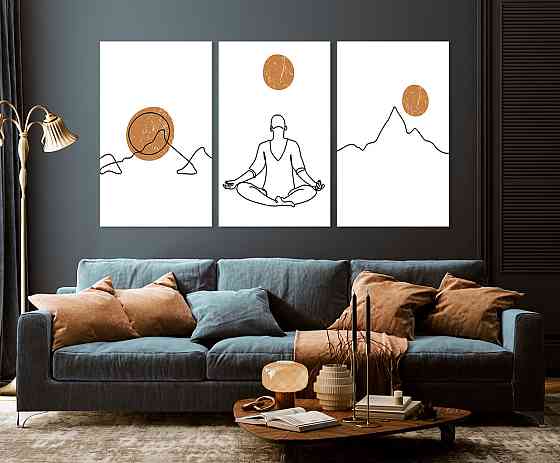 Модульна картина у вітальню/ спальню   Людина    ART-178_3A Київ