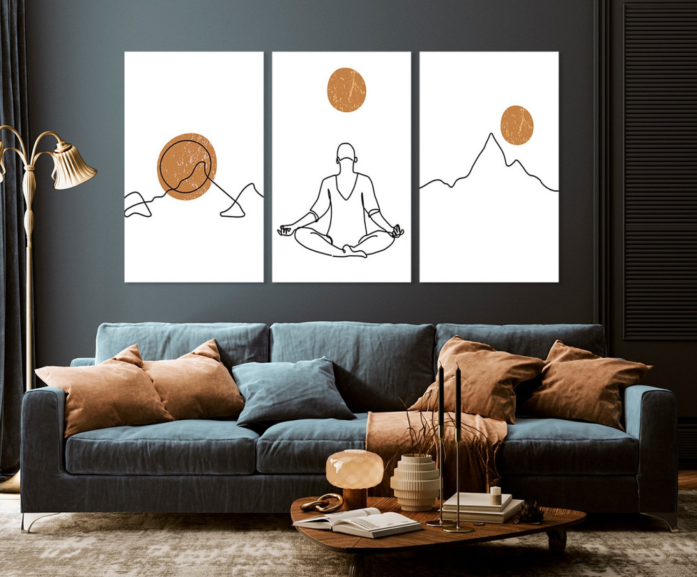 Модульная картина в гостиную / спальню  Людина      ART-178_3A Киев - изображение 3