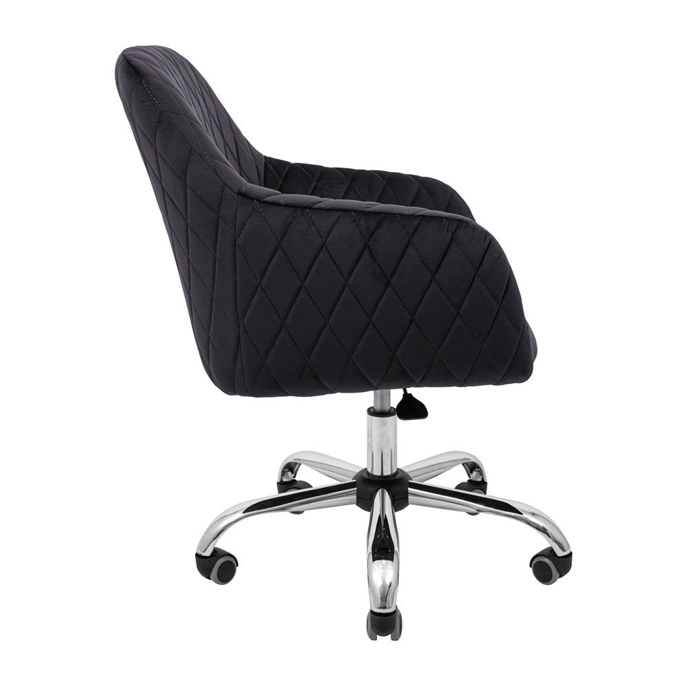 Стілець крісло м'який LibertyDesign U Jasmine 100 Piastra Roll Хром Темно-сірий Київ - фото 3