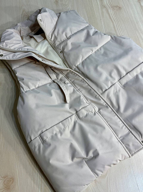 Жилет женский JOY ONE 86336 удлиненный светло-бежевый, світло-бежевый, XL Киев - изображение 17