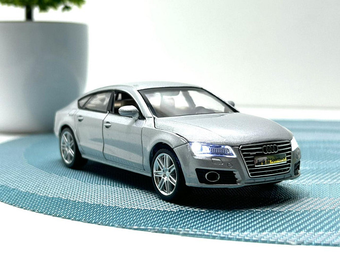 Машина металева Автопром Audi A7 Sportback світло звук відчиняються двері 1:32 Сіра (68319) Чернігів - фото 9