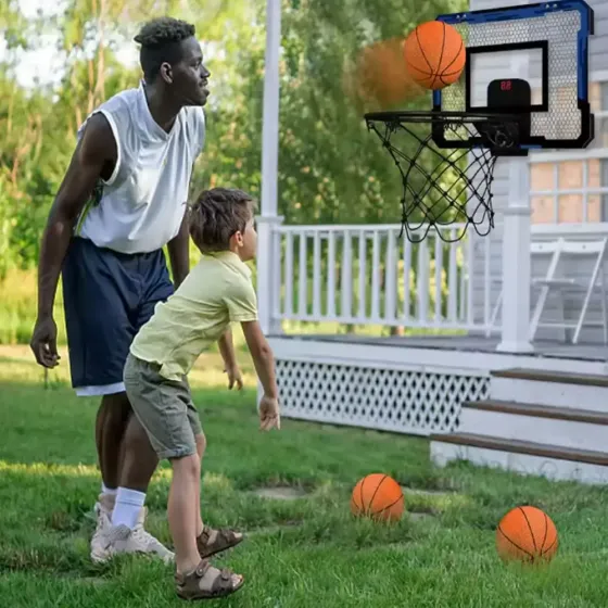 Баскетбольное кольцо с электронным табло / Детский набор для баскетбола Мяч и Щит с кольцом со звуковыми эффектами Коломыя