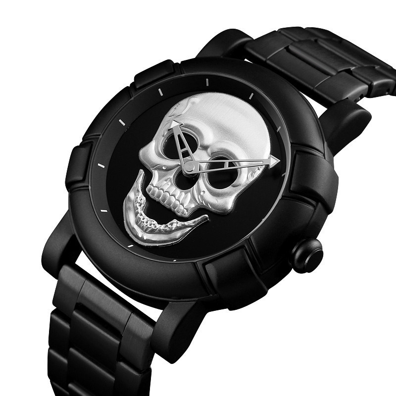 Оригінальний годинник Skmei Skull 9178 Black-Silver Вінниця - фото 1
