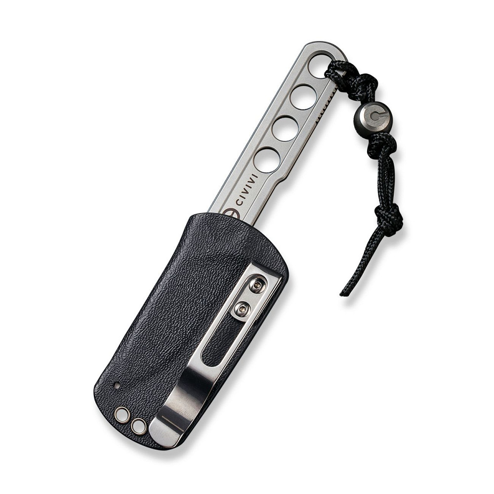 Ніж фіксований тактичний Civivi Circulus, (5 см) 10Cr15CoMoV сірий з бусиною з титану 6AL4V Київ - фото 5