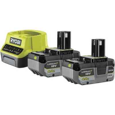 Набор аккумулятор + зарядное устройство Ryobi RC18120-240X, 18В ONE+, 2х4Ah, Lithium+ (5133005092) Винница