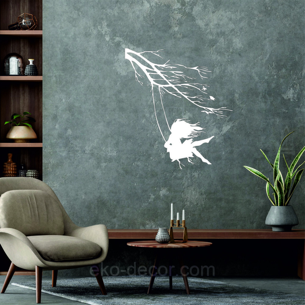 Декоративне настінне Панно «Дівчинка та голуб» Декор на стіну 50*44 см, Білий Київ - фото 7