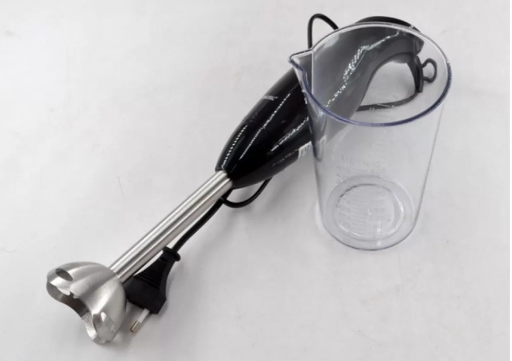 Занурювальний блендер ручний DOMOTEC MS-5102 з білою чашею – зручний та компактний для подрібнення продуктів. Одеса - фото 5