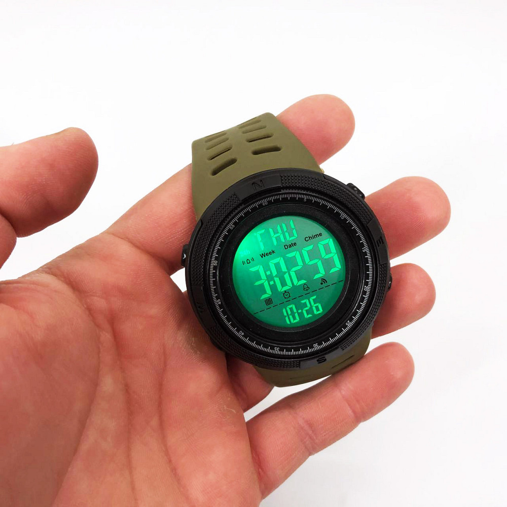 Хорошие наручные часы мужские SKMEI, Часы армейские скмей Водостойкие тактические NH-72 Киев - изображение 2