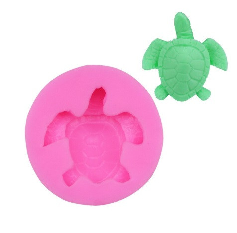 Молд силиконовый Черепаха 45 мм розовый Киев - изображение 2