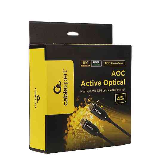 Кабель Cablexpert HDMI - HDMI V 2.1 (M/M), 45 м, Black (CCBP-HDMI8K-AOC-45M-EU) ( 29190 ) Харьков