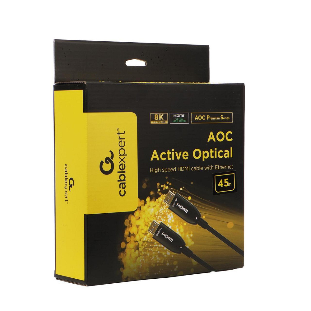 Кабель Cablexpert HDMI - HDMI V 2.1 (M/M), 45 м, Black (CCBP-HDMI8K-AOC-45M-EU) ( 29190 ) Харьков - изображение 2
