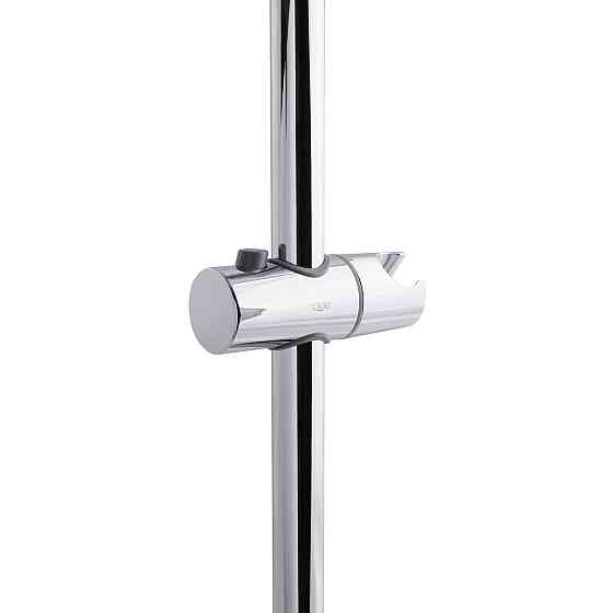 Душова стійка з тримачем універсальна Qtap Lepit 665 мм округла QTLEP82103OC Chrome Київ