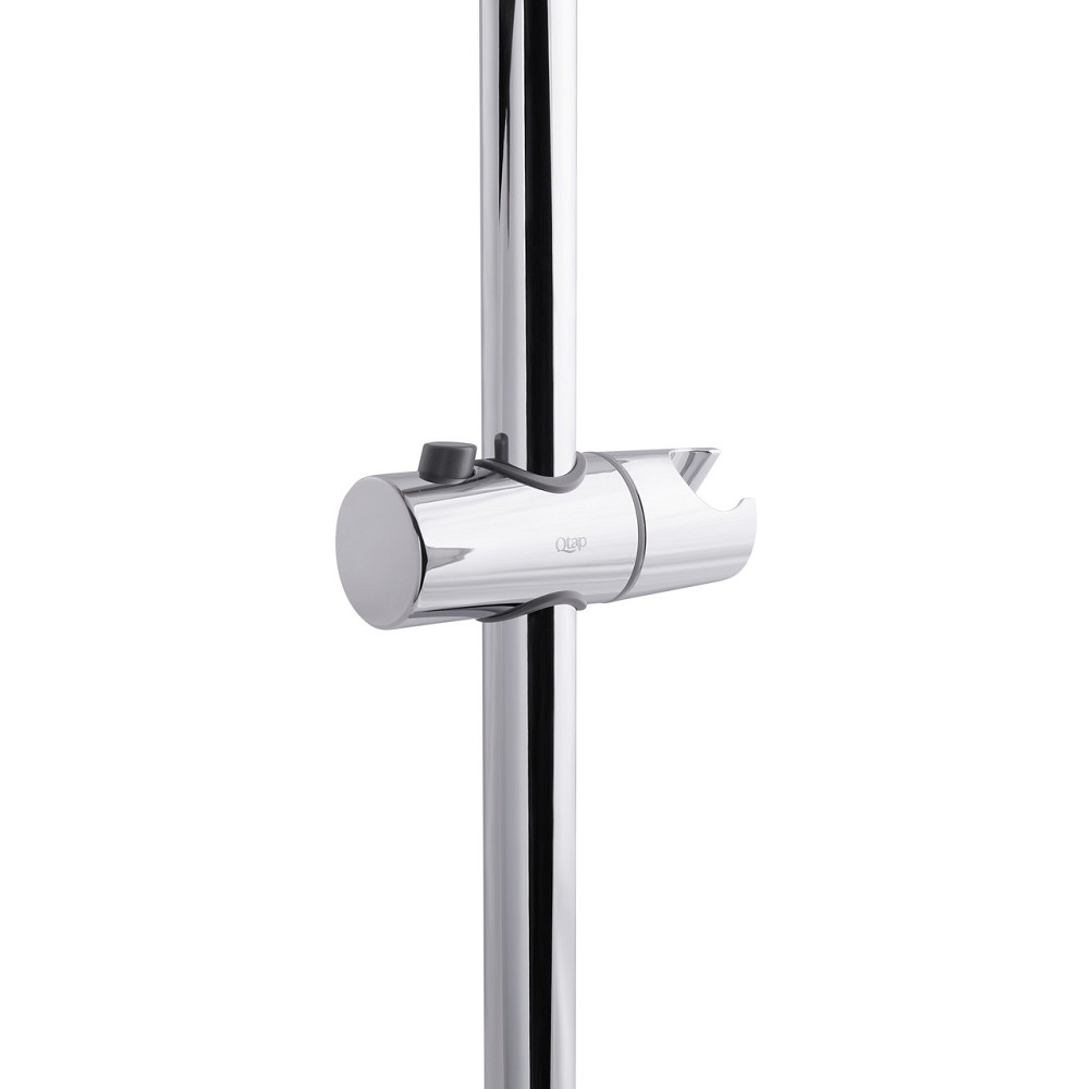 Душова стійка з тримачем універсальна Qtap Lepit 665 мм округла QTLEP82103OC Chrome Київ - фото 3