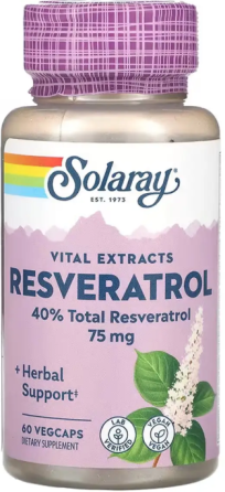 Ресвератрол Solaray Resveratrol 75mg 60 вег капс Киев