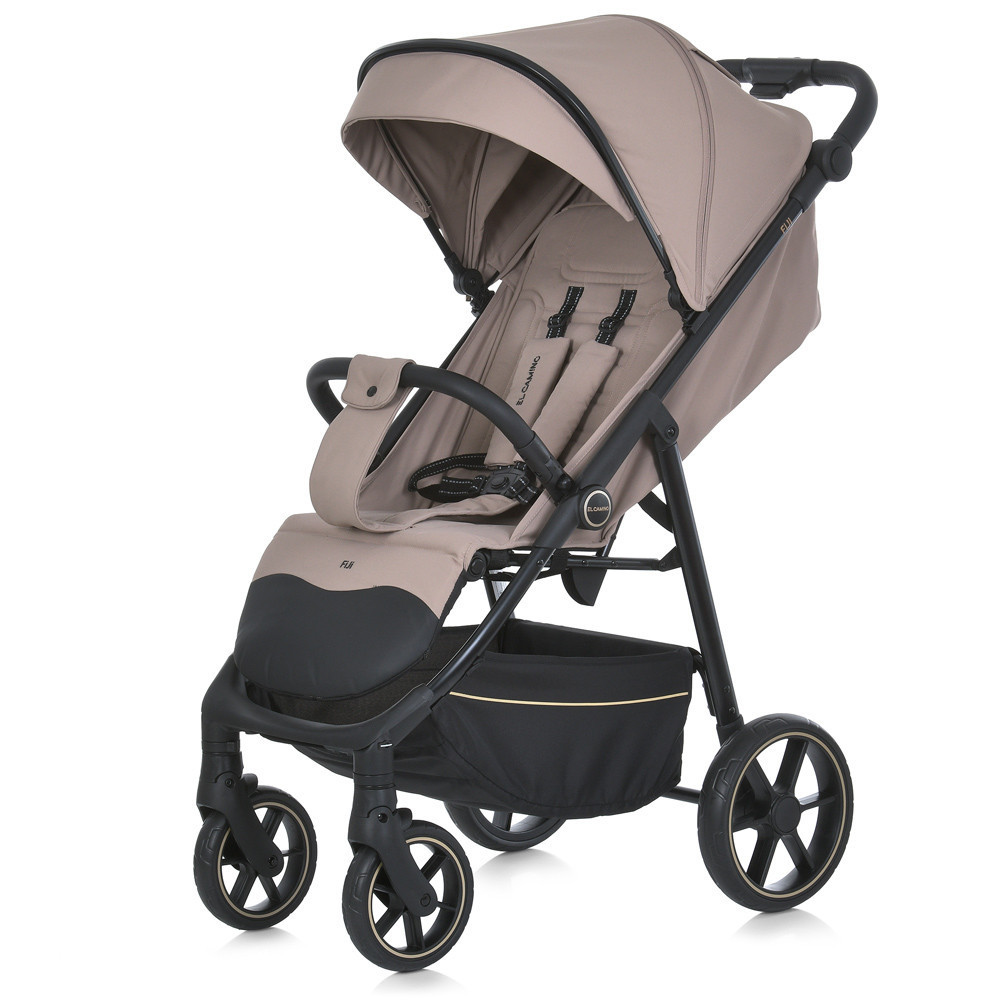 Коляска дитяча EL CAMINO FIJI Beige Matt прогулянкова з чохлом та москітною сіткою Бежевий (ME 1113-2) Чернигов - изображение 1