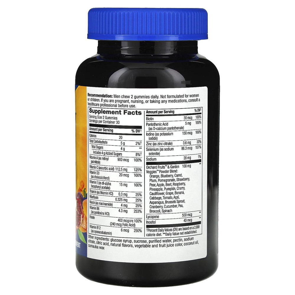 Вітаміни для чоловіків Nature's Way, Alive! Men's Gummy Vitamins 60 жув цук фрукти Київ - фото 2