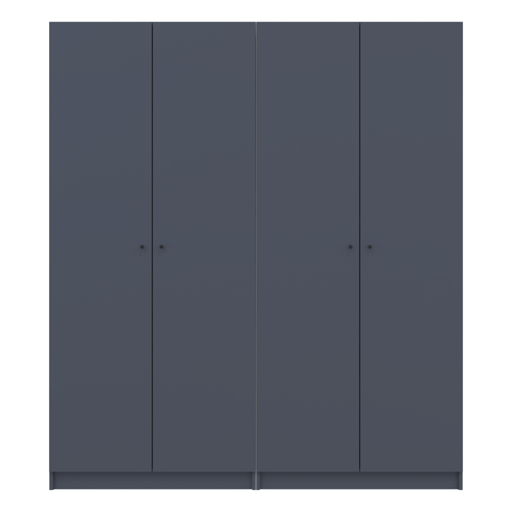 Комплект шкафов для одежды с полками Doros Промо (2 шт.) 180х48х204 см Графит (DRS-011463) Львов - изображение 2