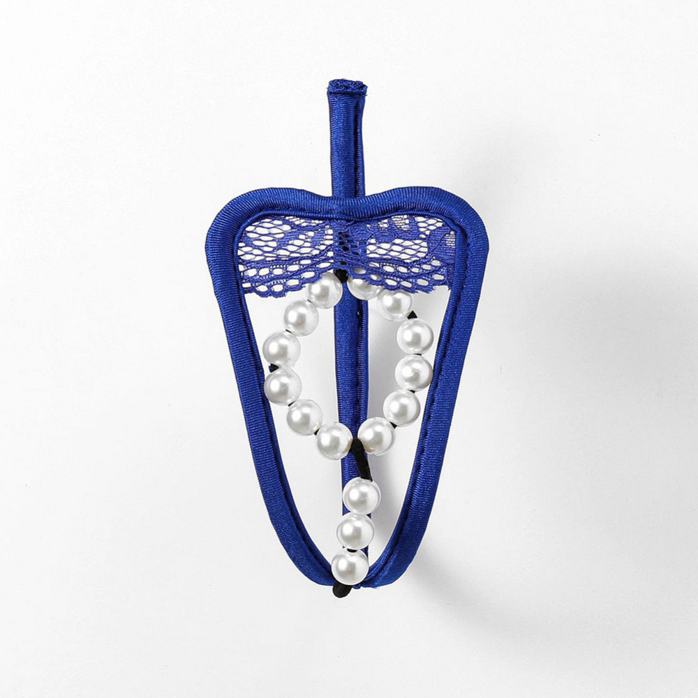 Мужские трусы без лямок с бусами one size синий Киев - изображение 2