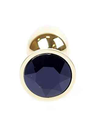 Анальна пробка - Jewellery Gold Plug Black Sex Aura Київ