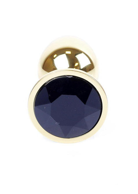 Анальна пробка - Jewellery Gold Plug Black Sex Aura Київ - фото 2