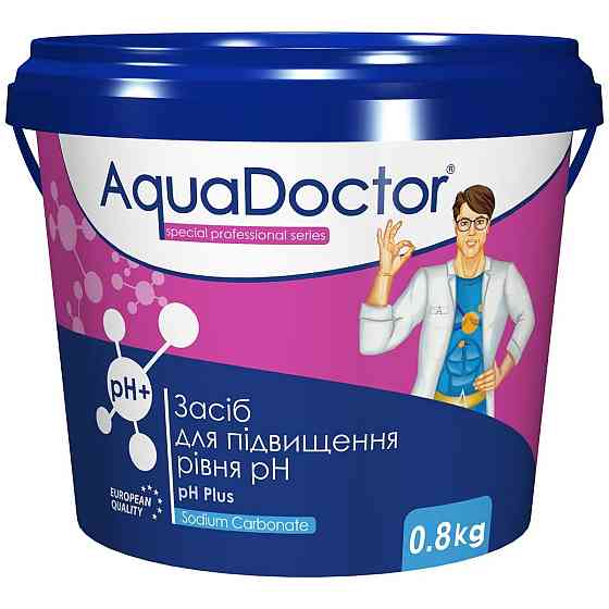 Средство для повышения уровня рН в бассейне AquaDoctor pH Plus 0.8 кг Киев