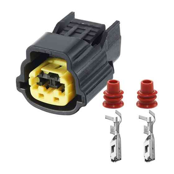 Роз'єм конектор 2-кон., Топливная Форсунка, Датчик Температури Охлаждающей Жидкости, 6098-0137, Hyundai, Kia, Mitsubishi Київ