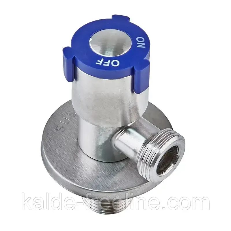 Кран для підключення сантехприладів 1/2x1/2 з нерж. сталі SUS304 Харків - фото 1