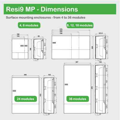 Распределительный щит Schneider Electric Resi9 MP Mini Pragma 6 (1x6), 63A ip40 (MIP12106) Винница